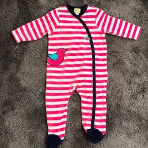 Offspring velour striped one piece